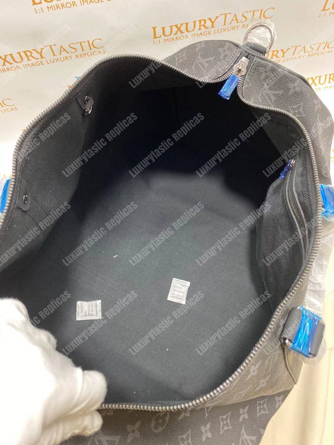 LV Keepall Bandouliere 55 Monogram Eclipse