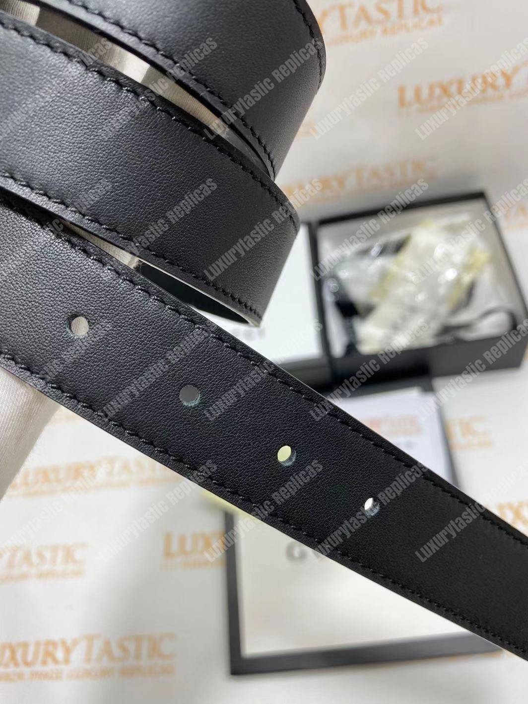 G*u*i leather belt with dionysus buckle