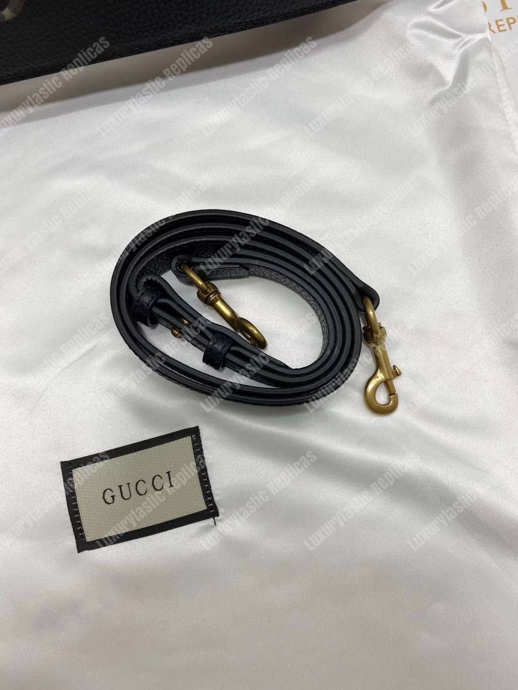 G*u*i kingsnake print leather tote