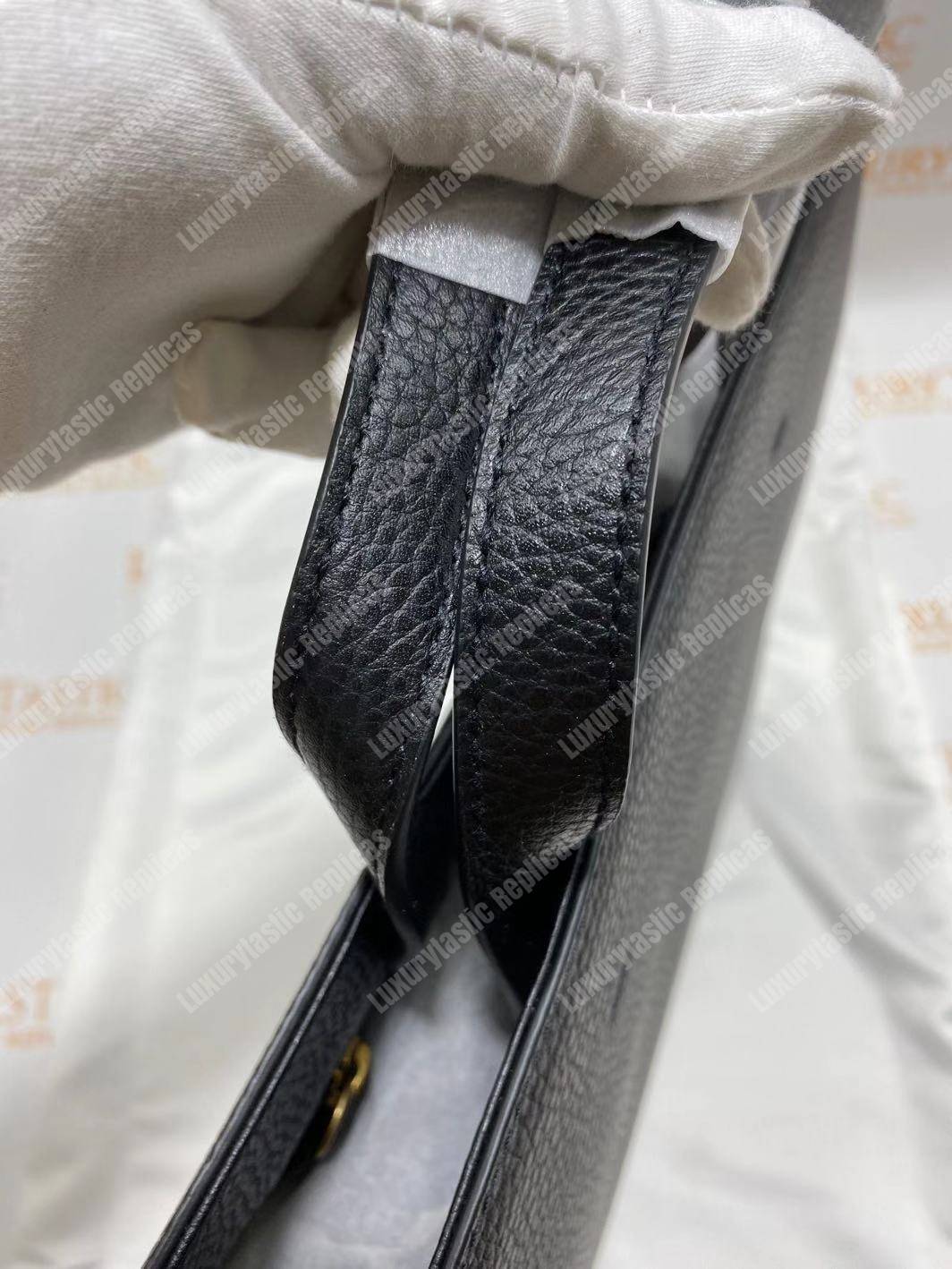 G*u*i kingsnake print leather tote