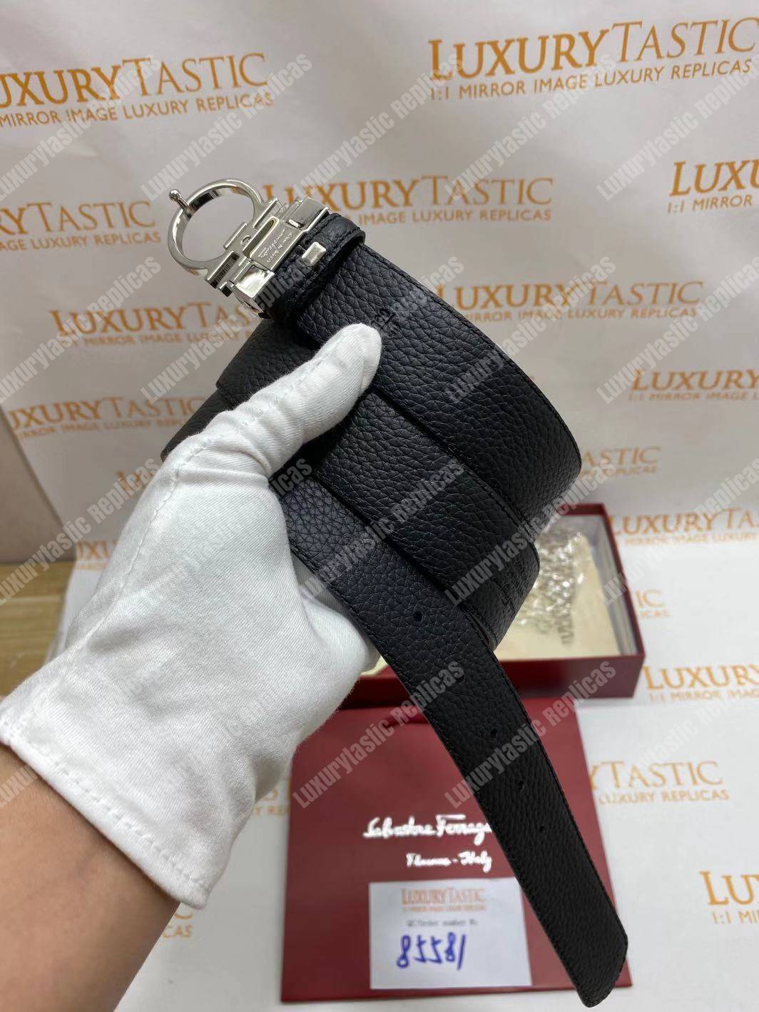 Salvatore Ferragamo Adjustable and Reversible Gancini Belt