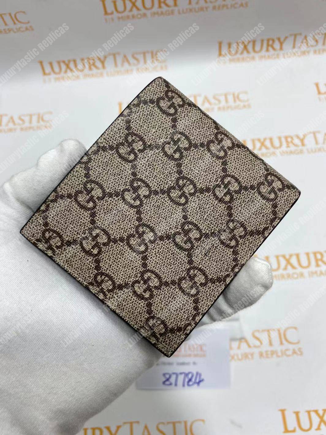 G*u*i tiger print gg sup*e wallet