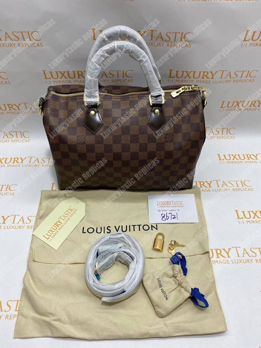 LV Speedy Bandouliere 25 Damier Ebene
