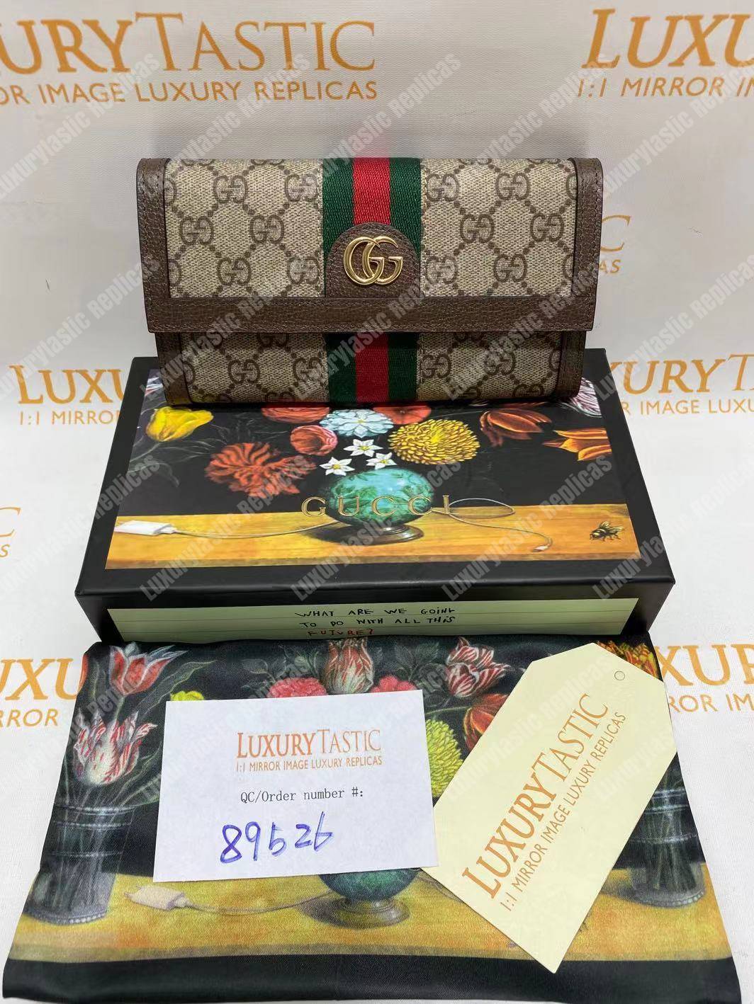 G*u*i ophidia gg continental wallet