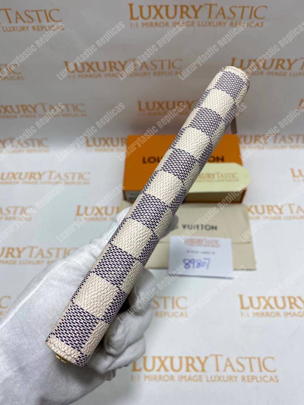 LV Zippy Wallet Damier Azur