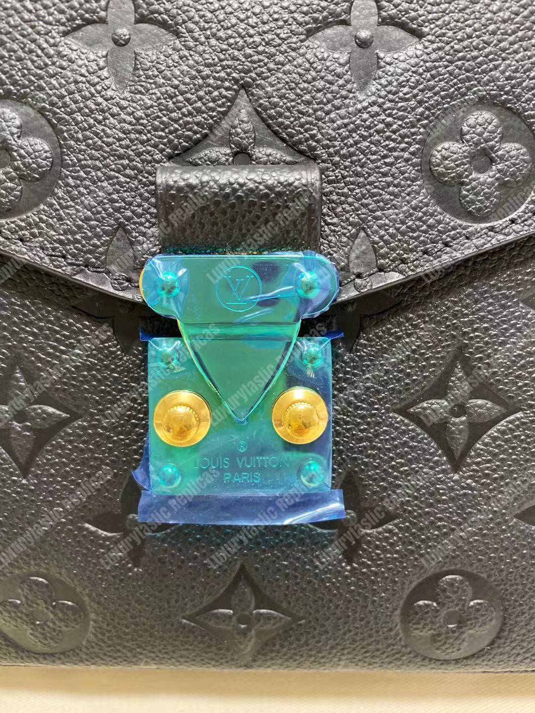 LV Pochette Metis Monogram Empreinte Leather Noir