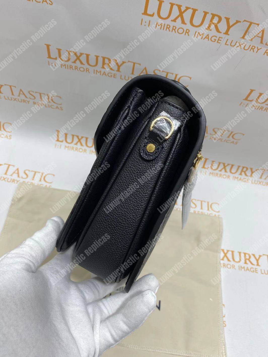 LV Pochette Metis Monogram Empreinte Leather Noir