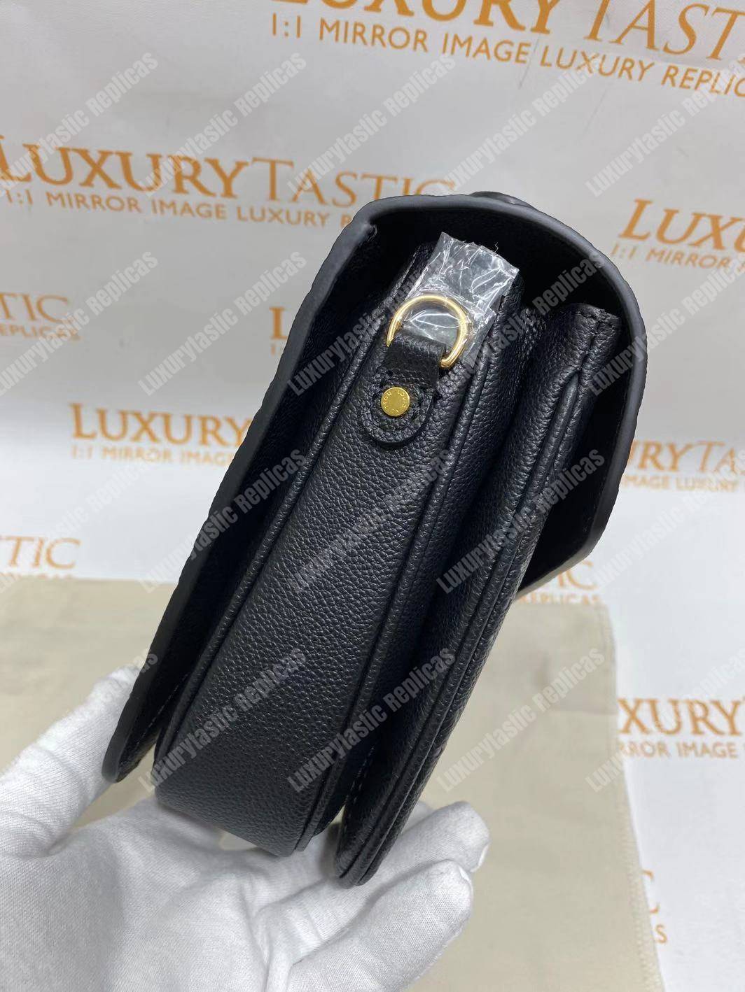 LV Pochette Metis Monogram Empreinte Leather Noir