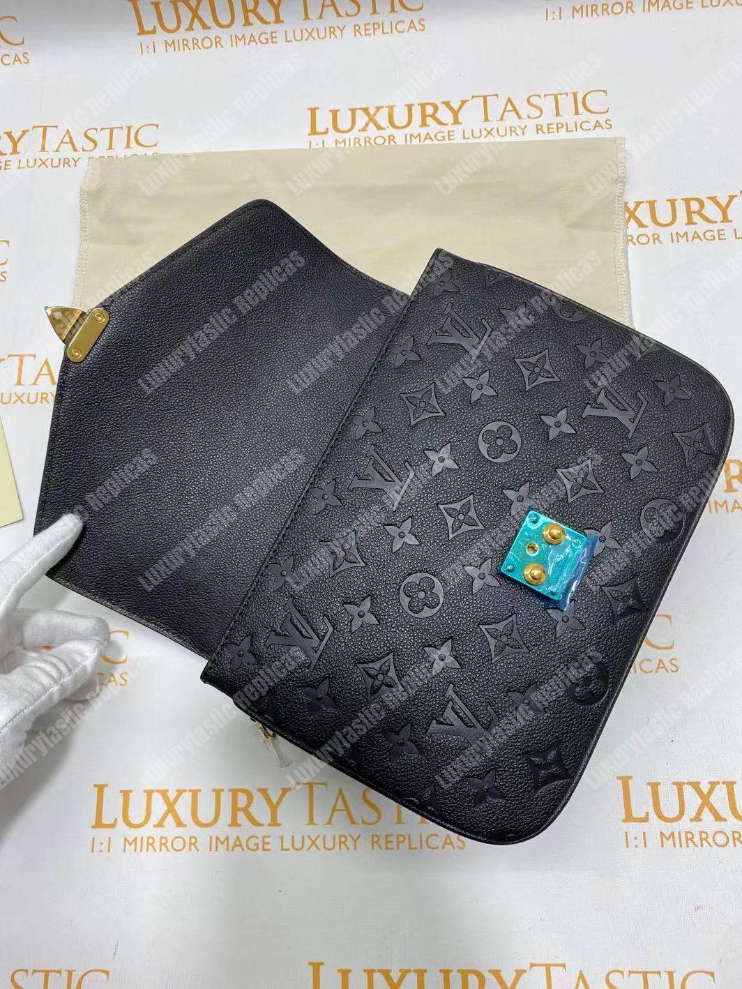LV Pochette Metis Monogram Empreinte Leather Noir