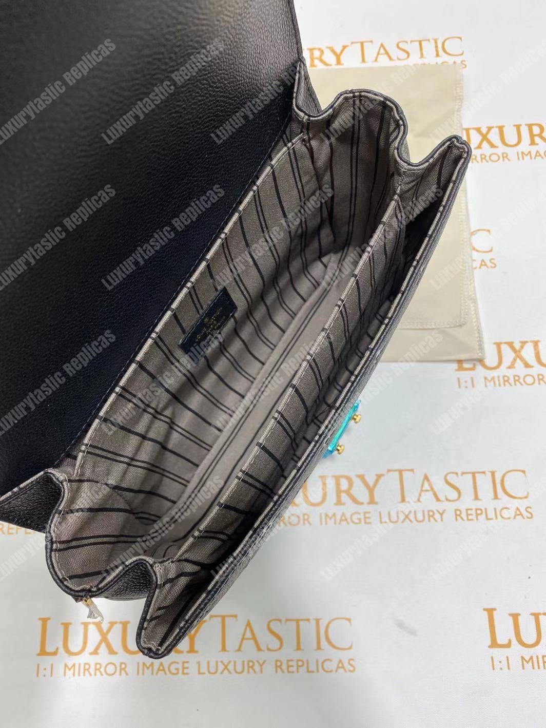 LV Pochette Metis Monogram Empreinte Leather Noir