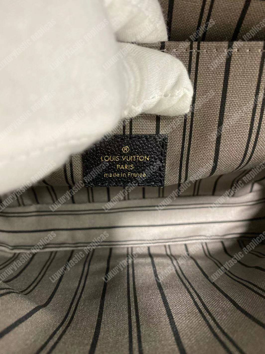 LV Pochette Metis Monogram Empreinte Leather Noir