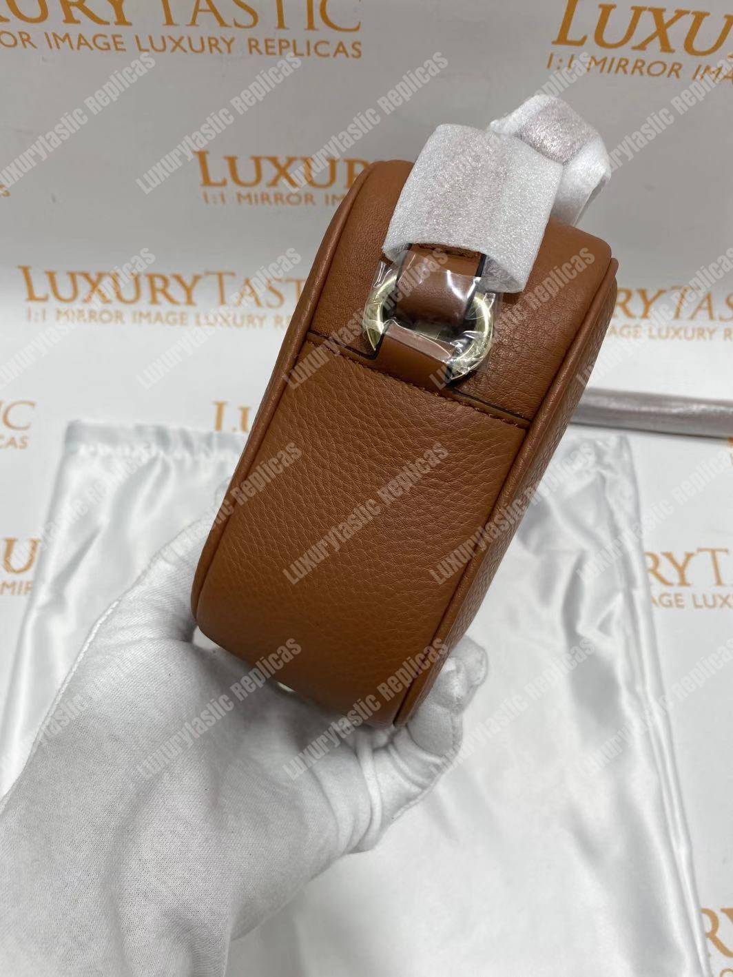 G*u*i soho small leather disco bag rose beige