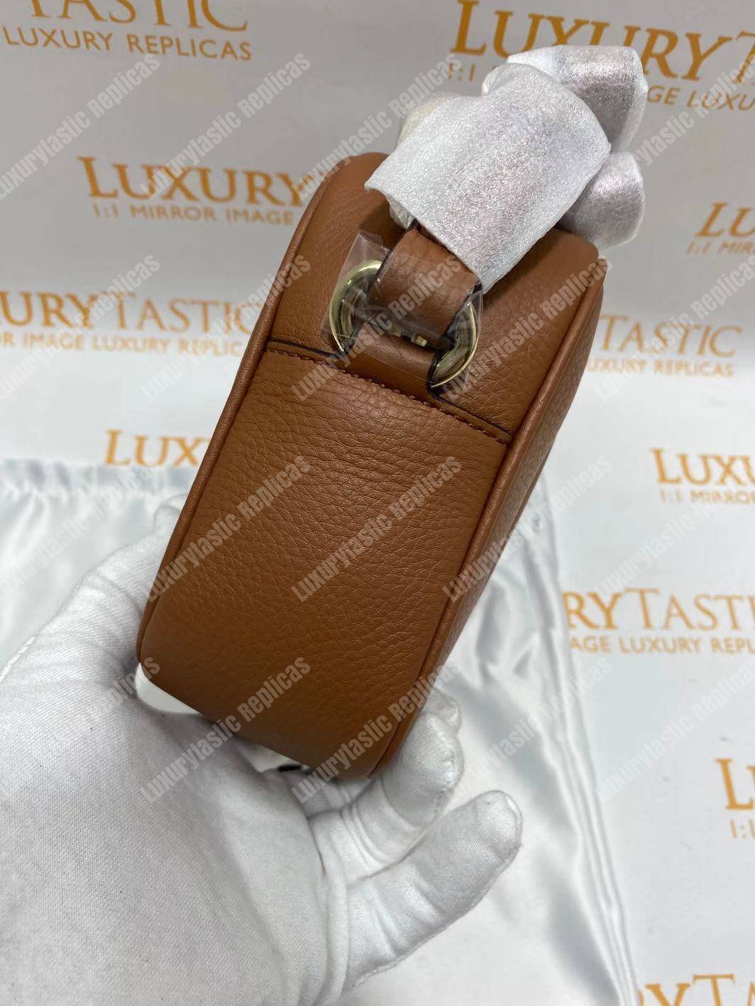 G*u*i soho small leather disco bag rose beige