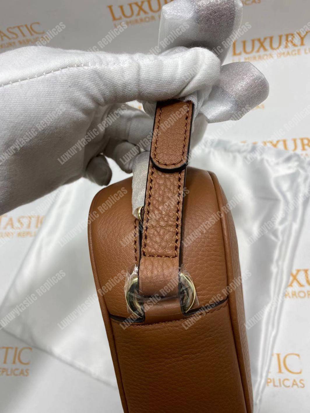 G*u*i soho small leather disco bag rose beige