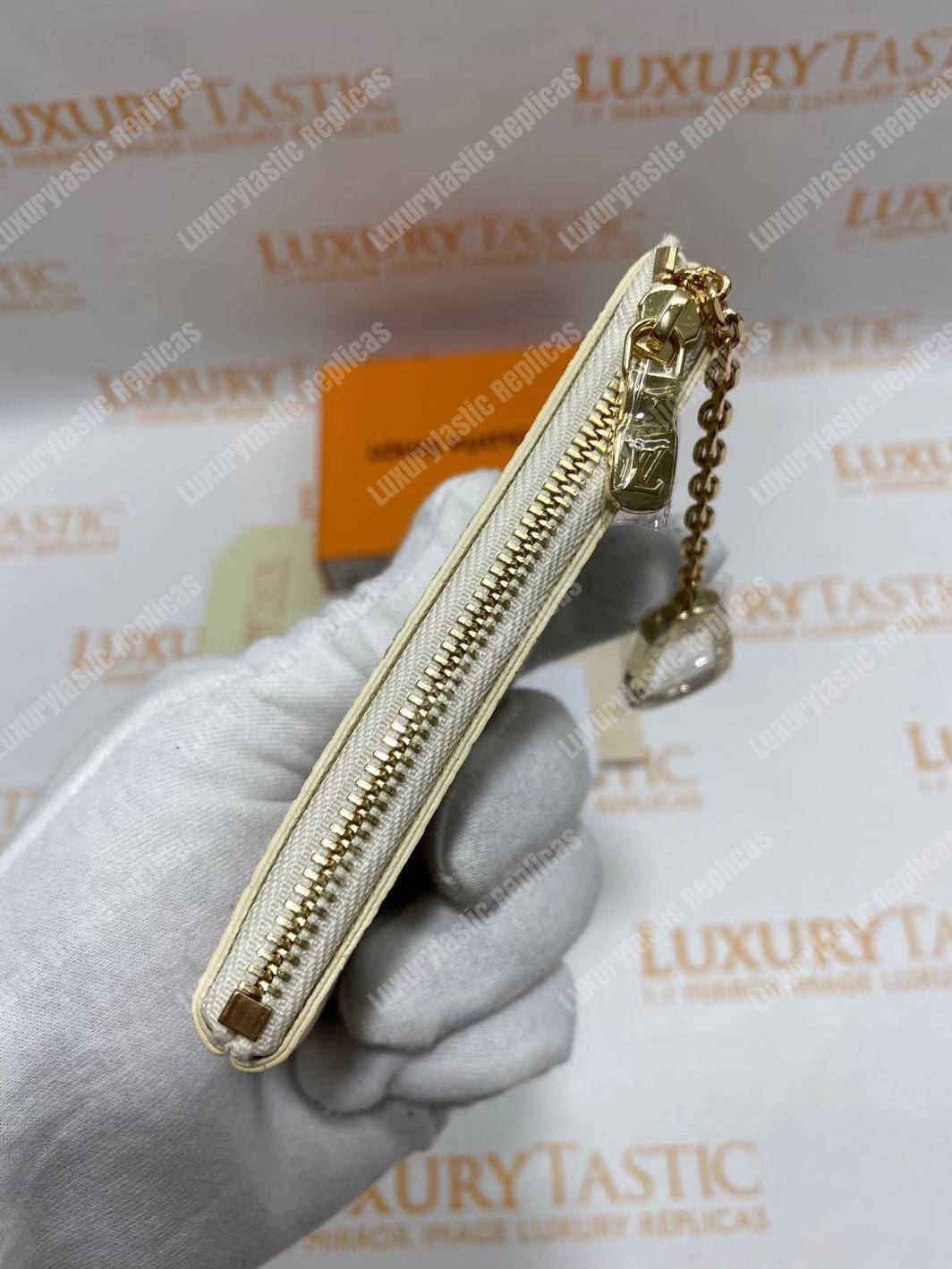 LV Key Pouch Damier Azur Canvas