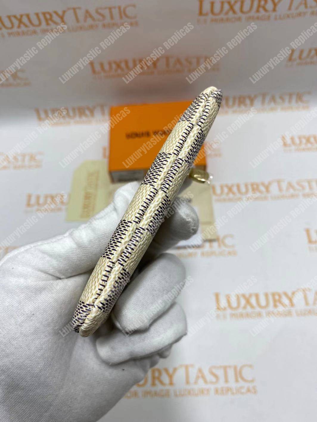 LV Key Pouch Damier Azur Canvas