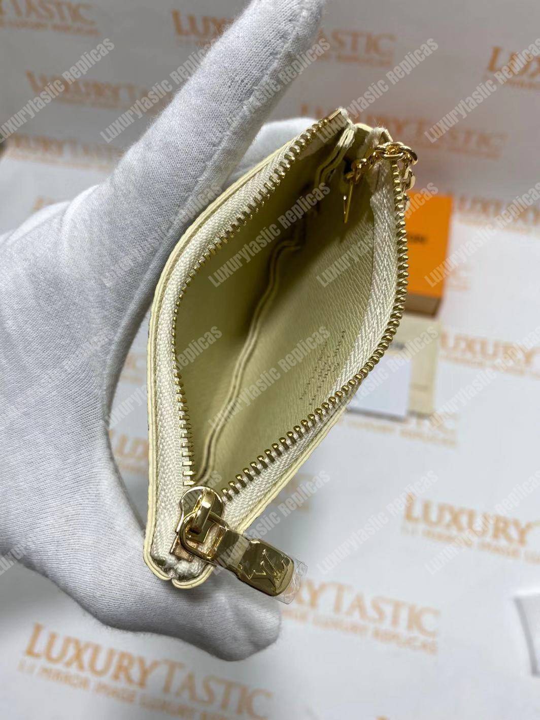 LV Key Pouch Damier Azur Canvas