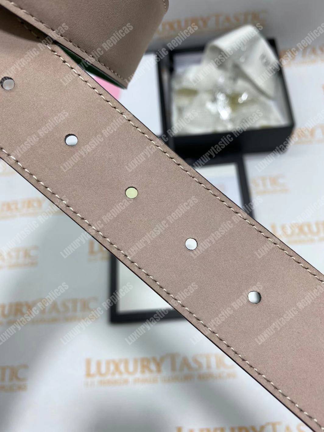 G*u*i web belt with double g buckle