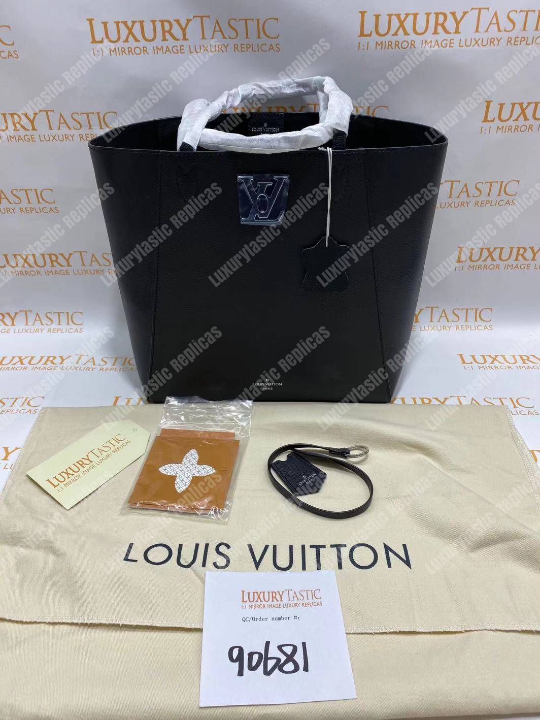 LV Lockme Cabas Bag Noir