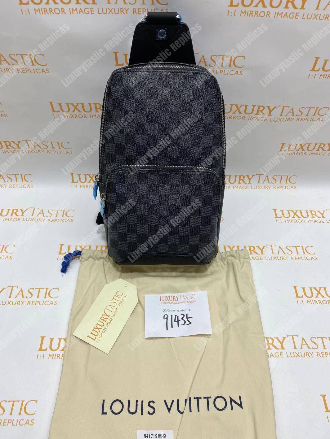 LV Avenue Sling Bag Damier Graphite Canvas