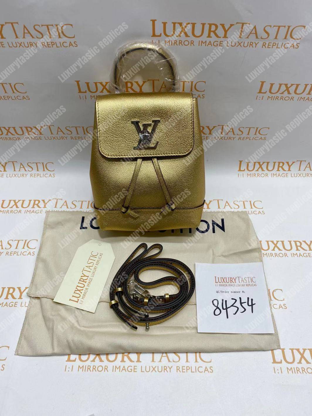LV Lockme Backpack Mini Gold