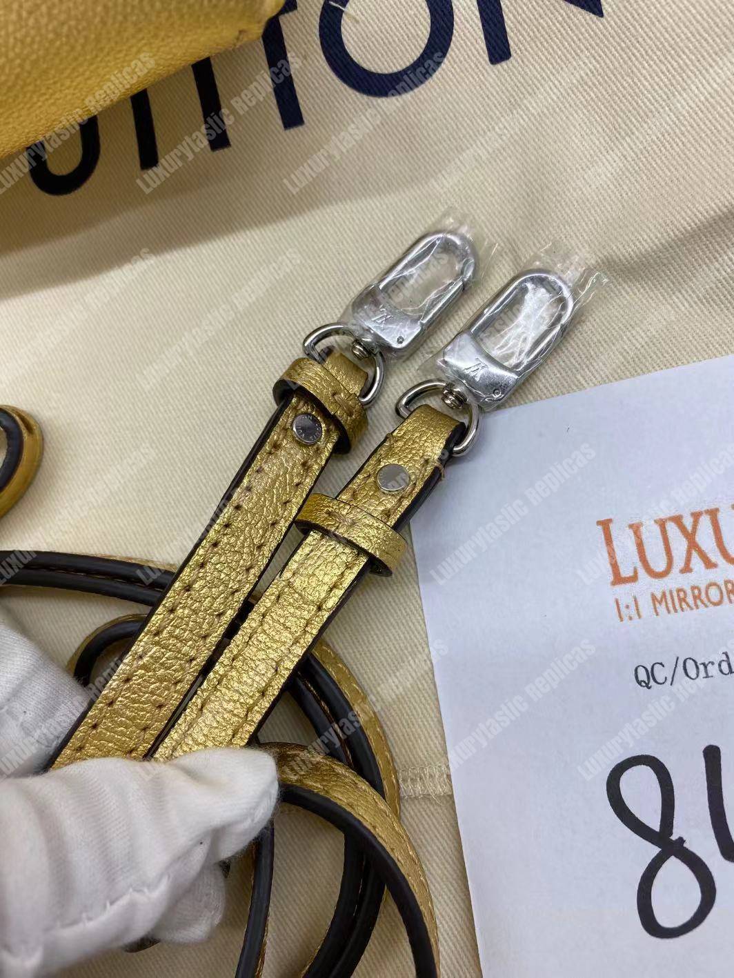 LV Lockme Backpack Mini Gold