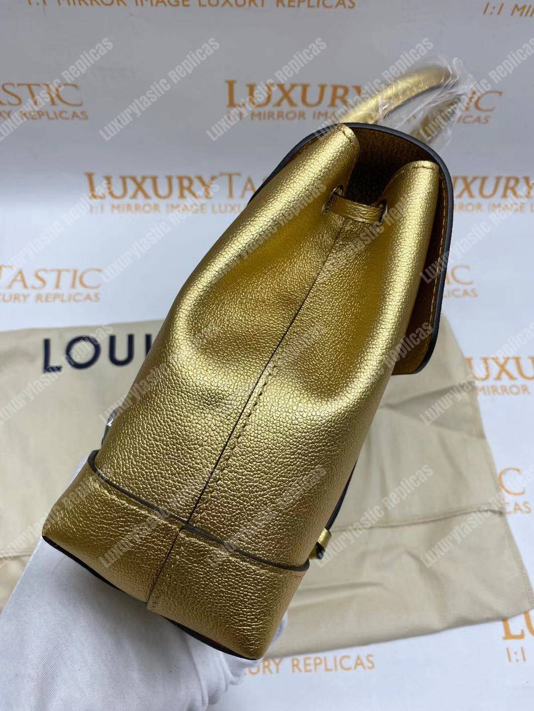LV Lockme Backpack Mini Gold
