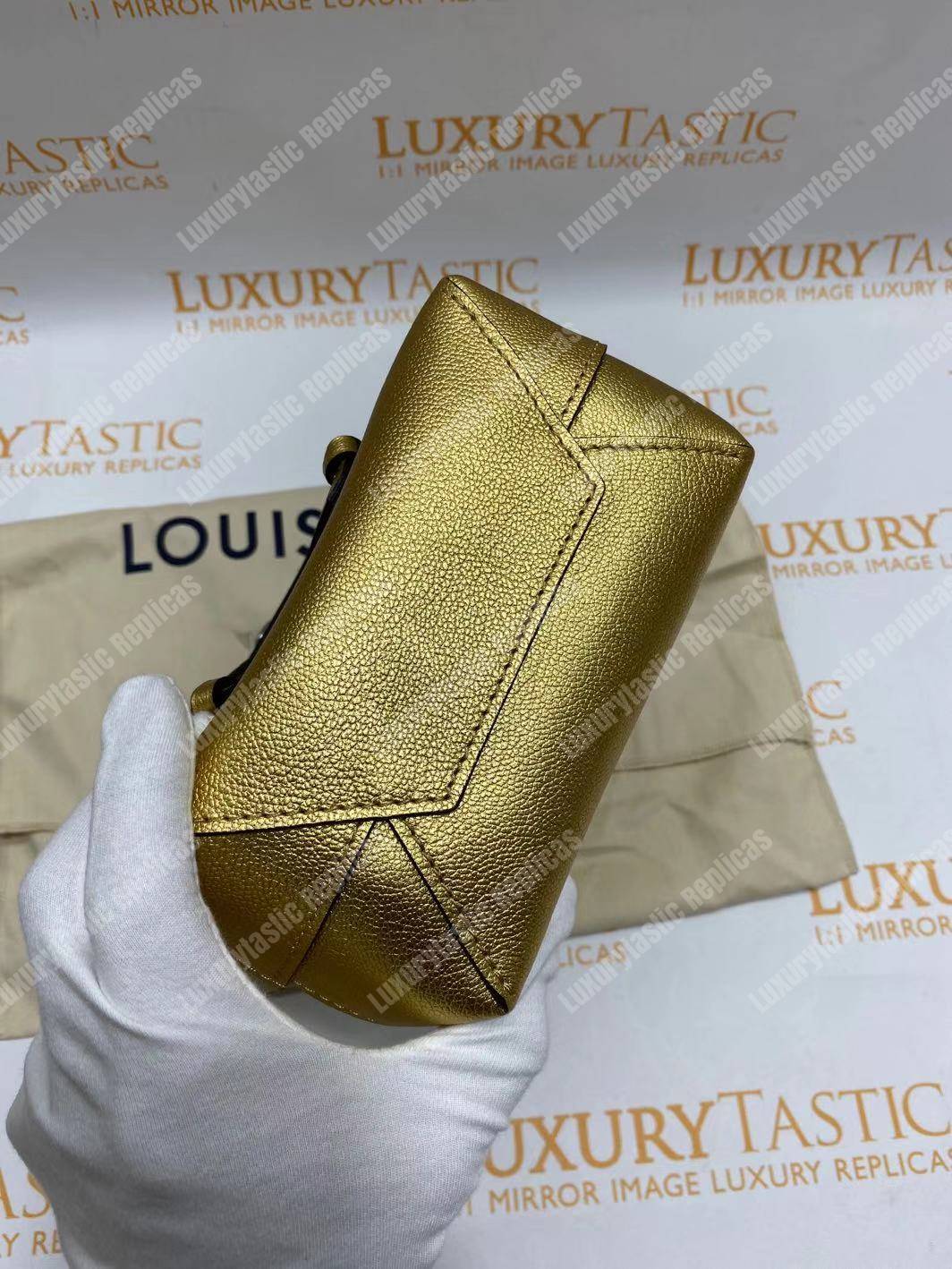 LV Lockme Backpack Mini Gold