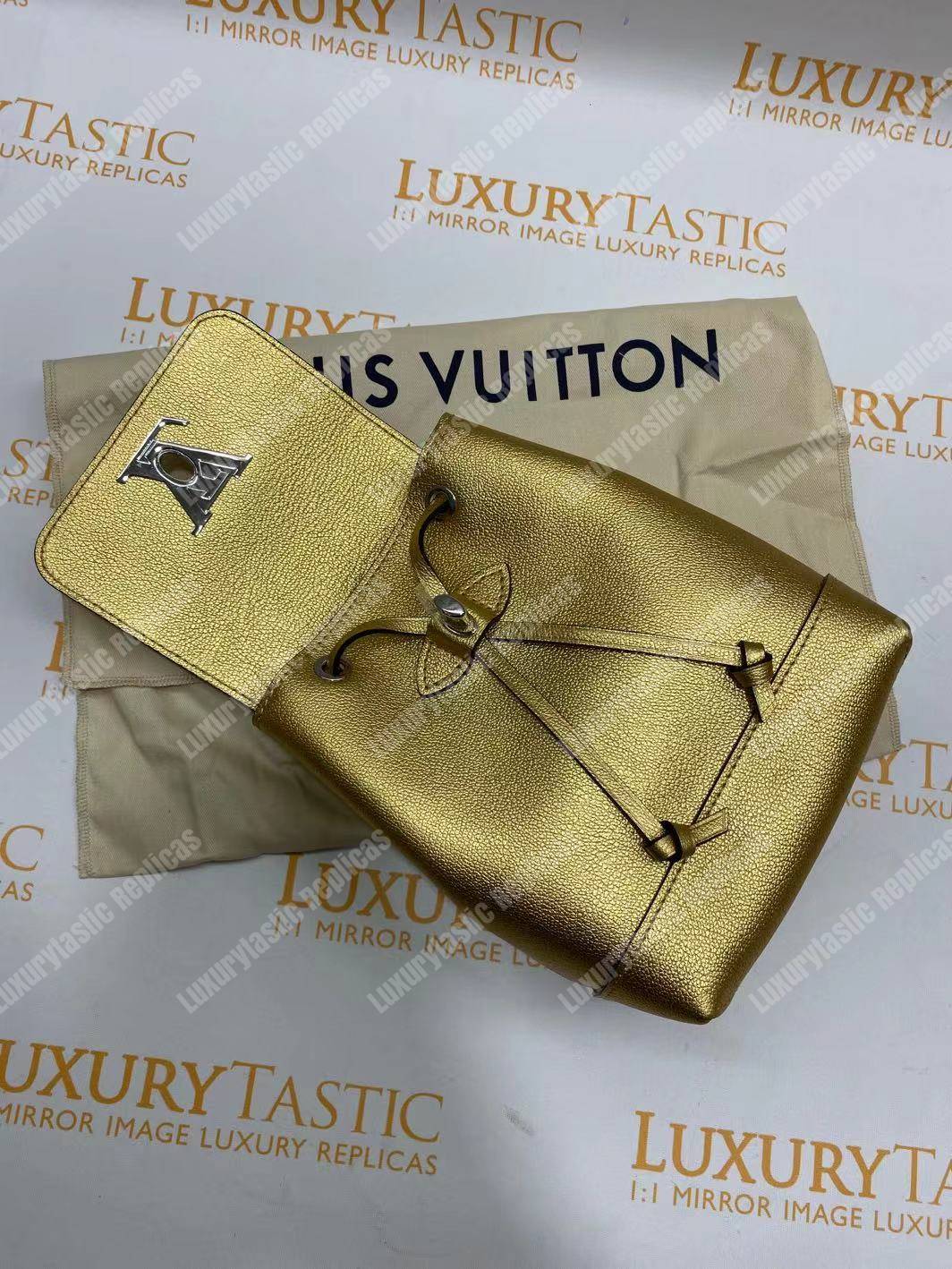 LV Lockme Backpack Mini Gold