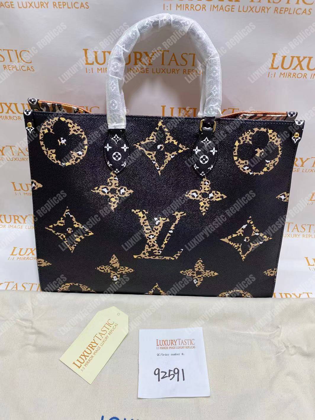 LV Onthego Monogram Black/White GM