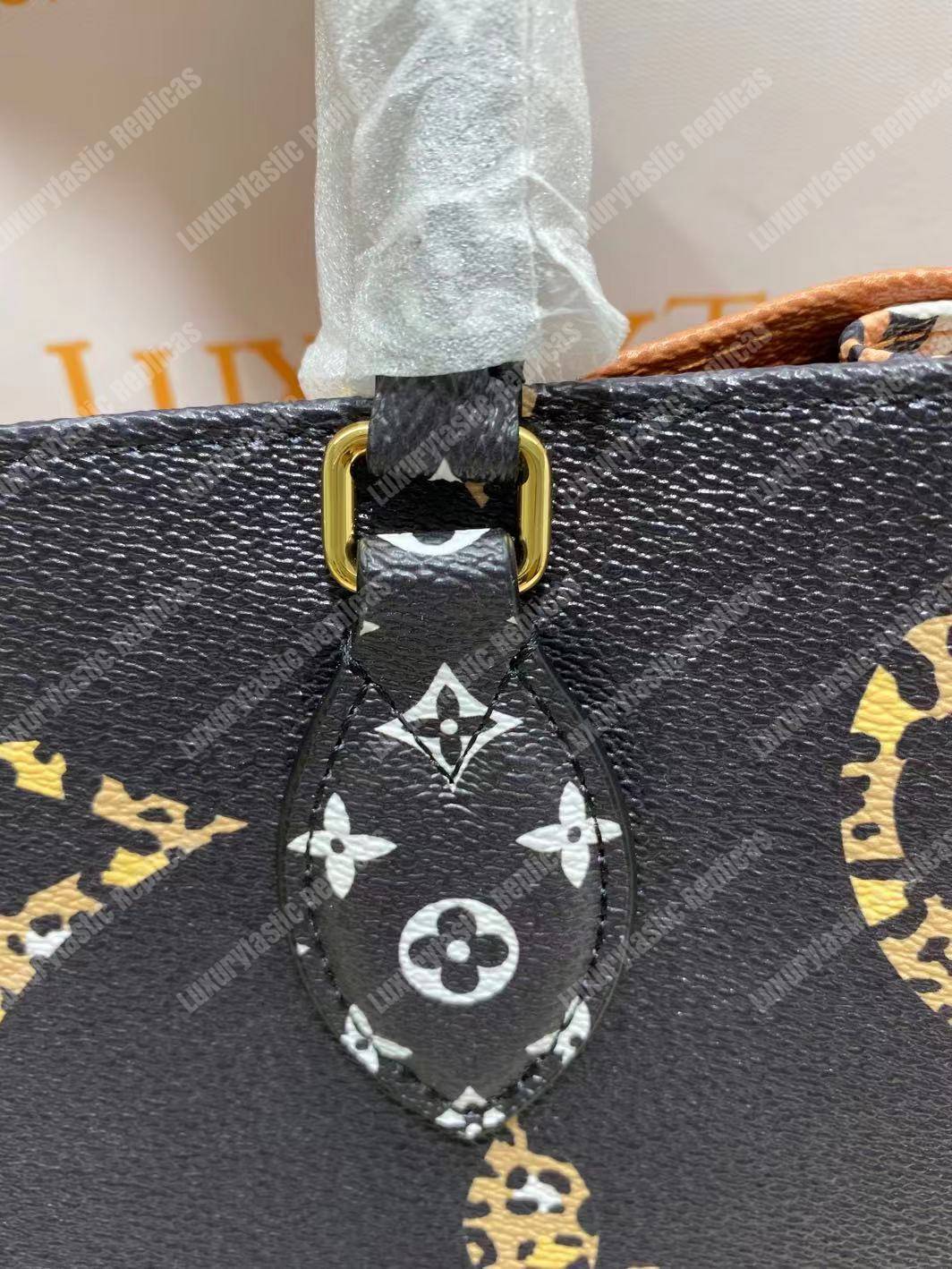 LV Onthego Monogram Black/White GM