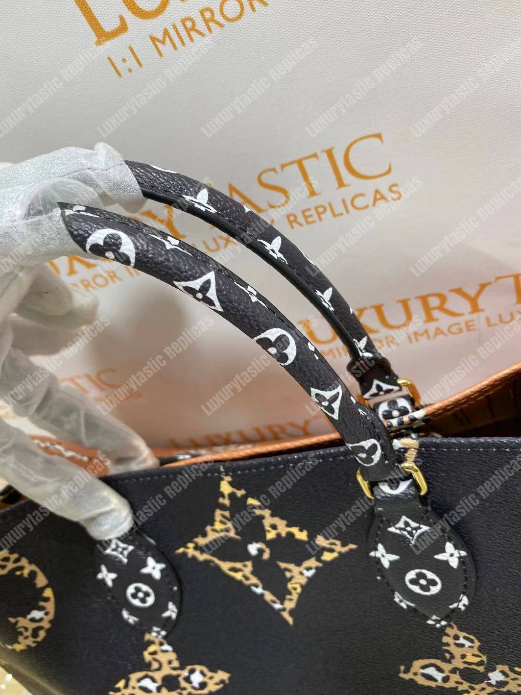 LV Onthego Monogram Black/White GM