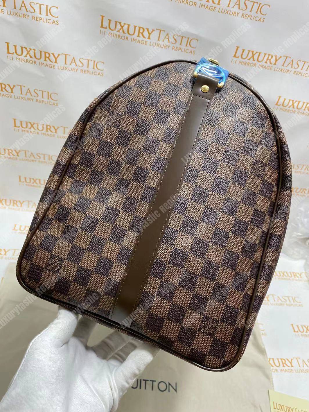 LV Keepall Bandouliere 55 Damier Ebene