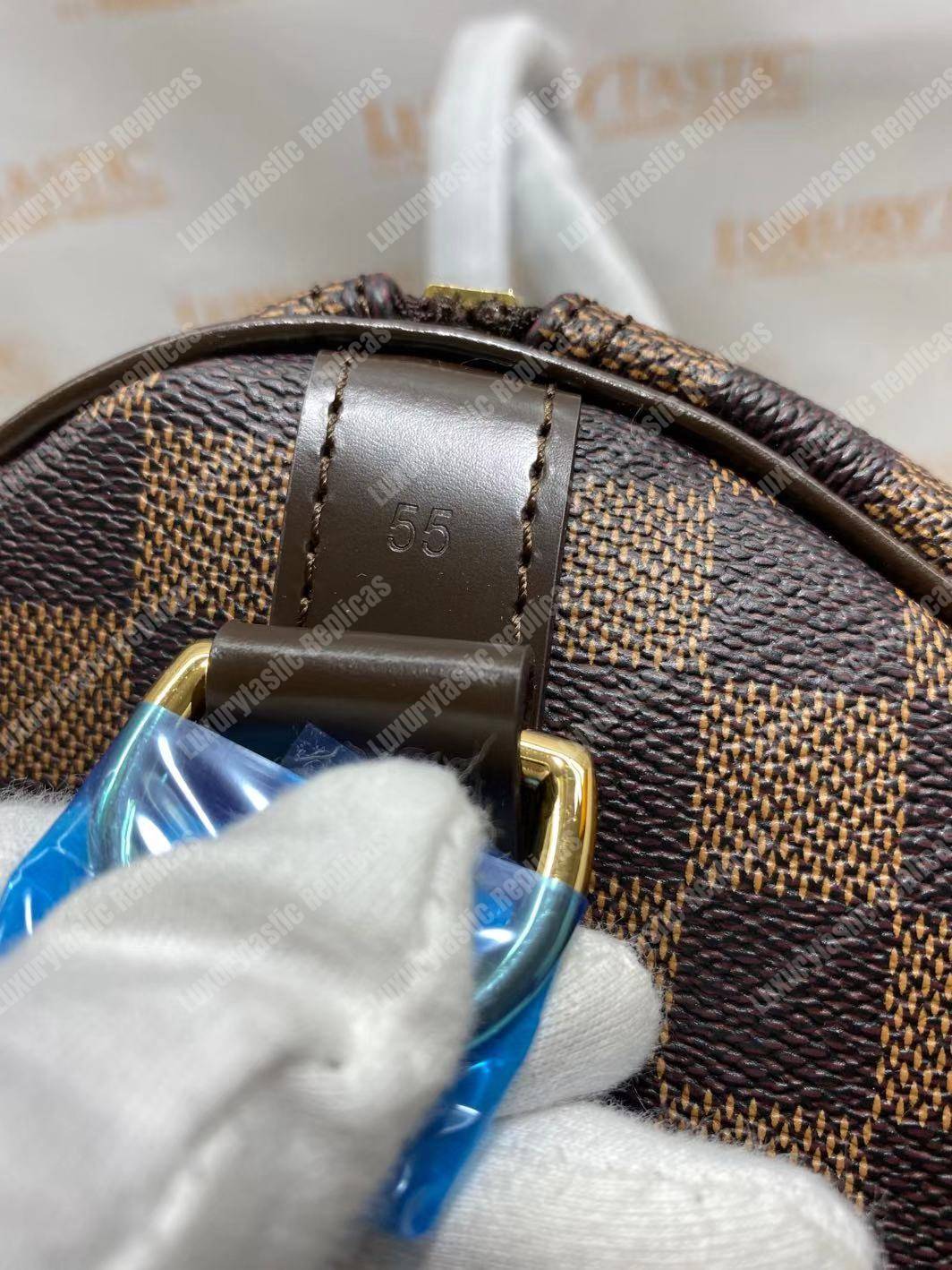 LV Keepall Bandouliere 55 Damier Ebene