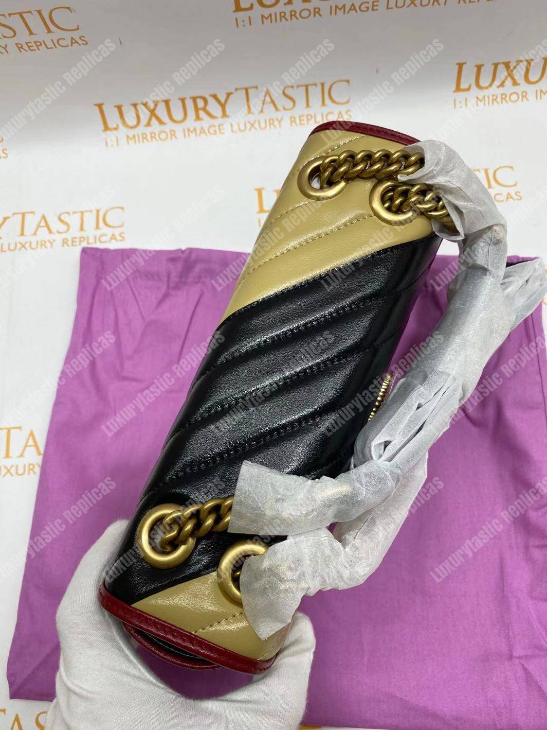 G*u*i gg marmont small shoulder bag beige black