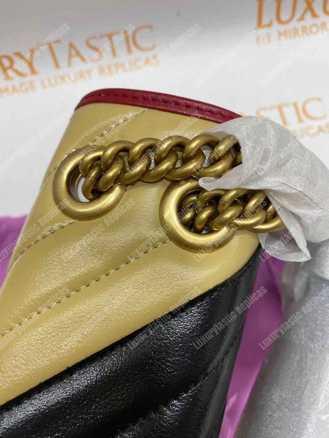 G*u*i gg marmont small shoulder bag beige black