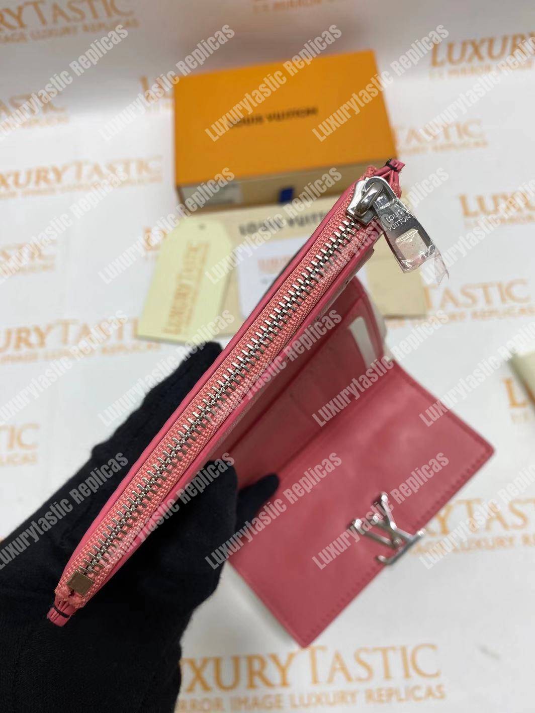 LV Capucines Compact Wallet Taurillon Noir Leather Monogram Flowers