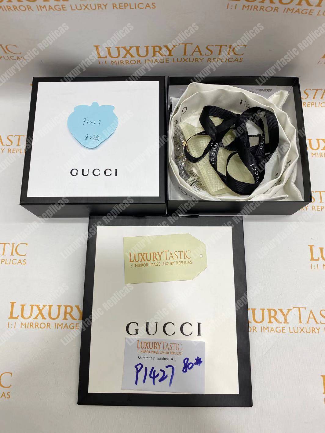 Leather belt with Double G buckle