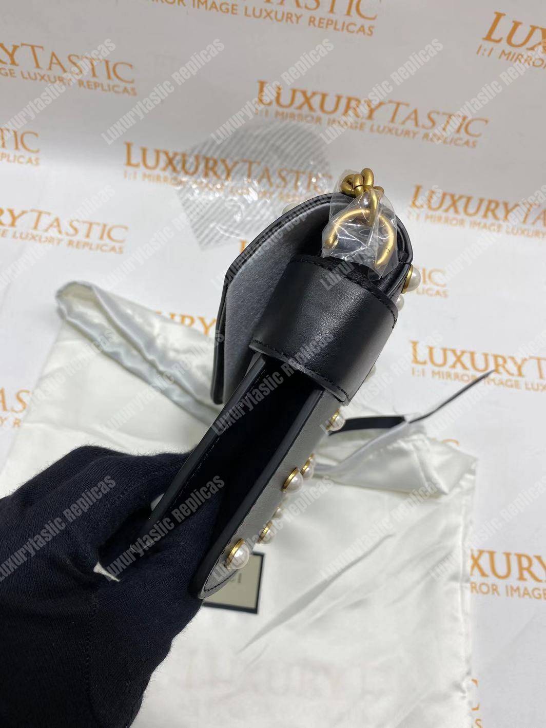 G*u*i broadway leather mini bag black