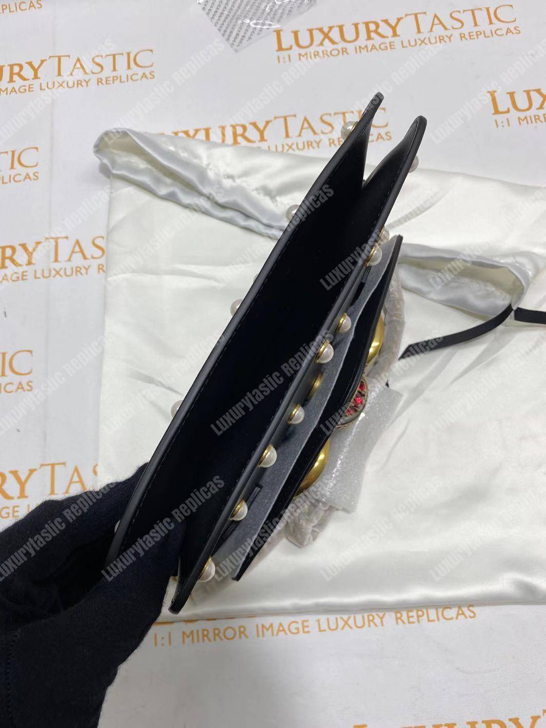 G*u*i broadway leather mini bag black