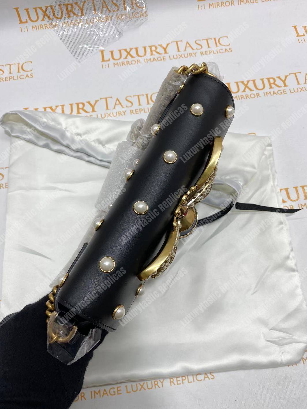 G*u*i broadway leather mini bag black