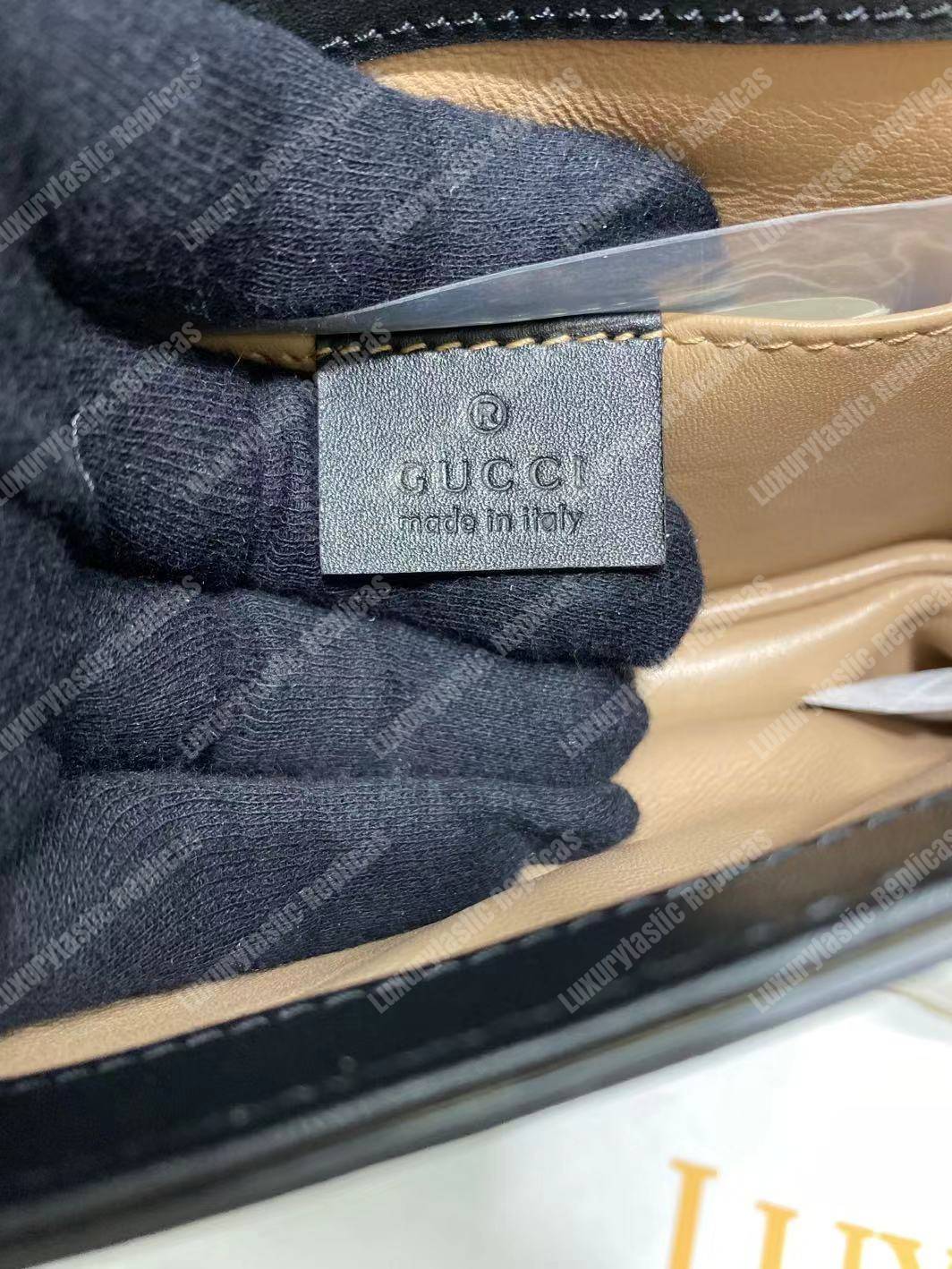 G*u*i broadway leather mini bag black