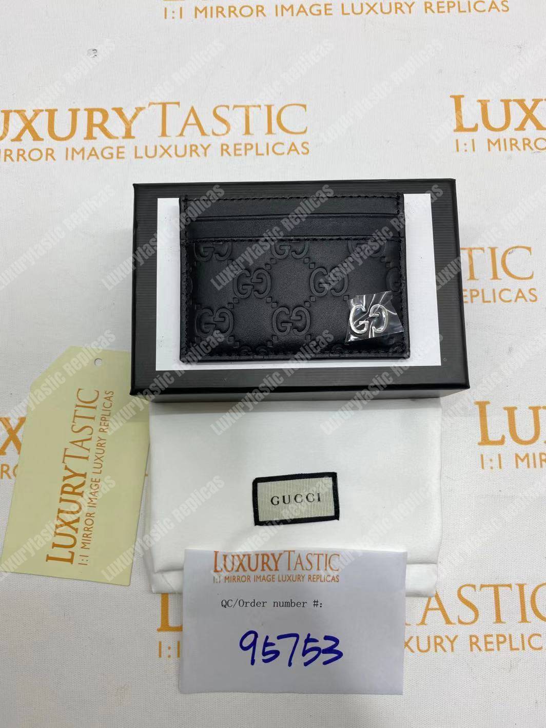 G*u*i gg marmont card case metal detail black
