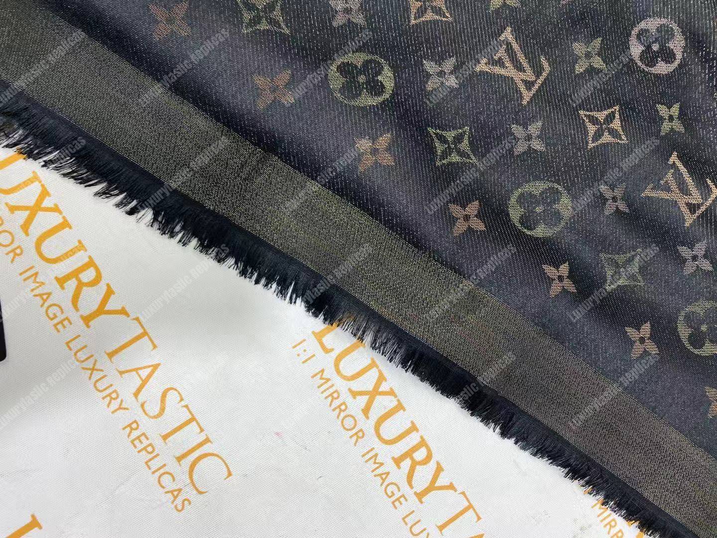 LV Monogram Shine Shawl Black