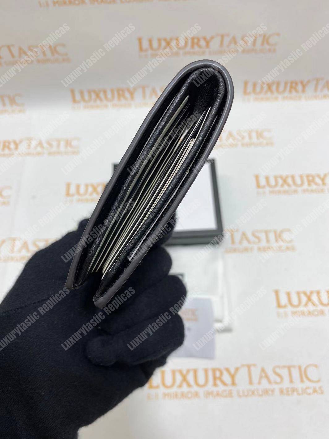G*u*i G*u*issima web bi-fold wallet black