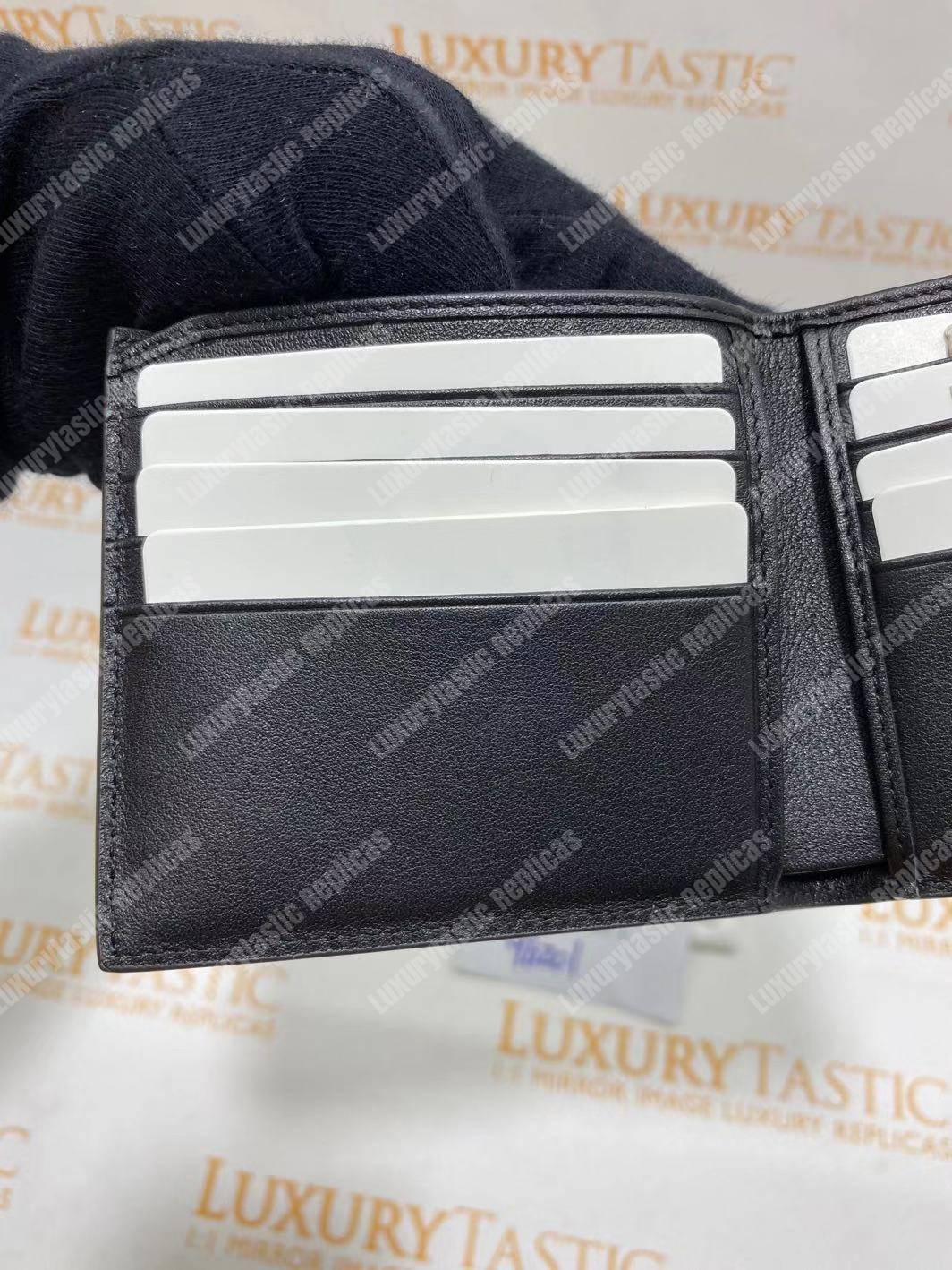 G*u*i G*u*issima web bi-fold wallet black