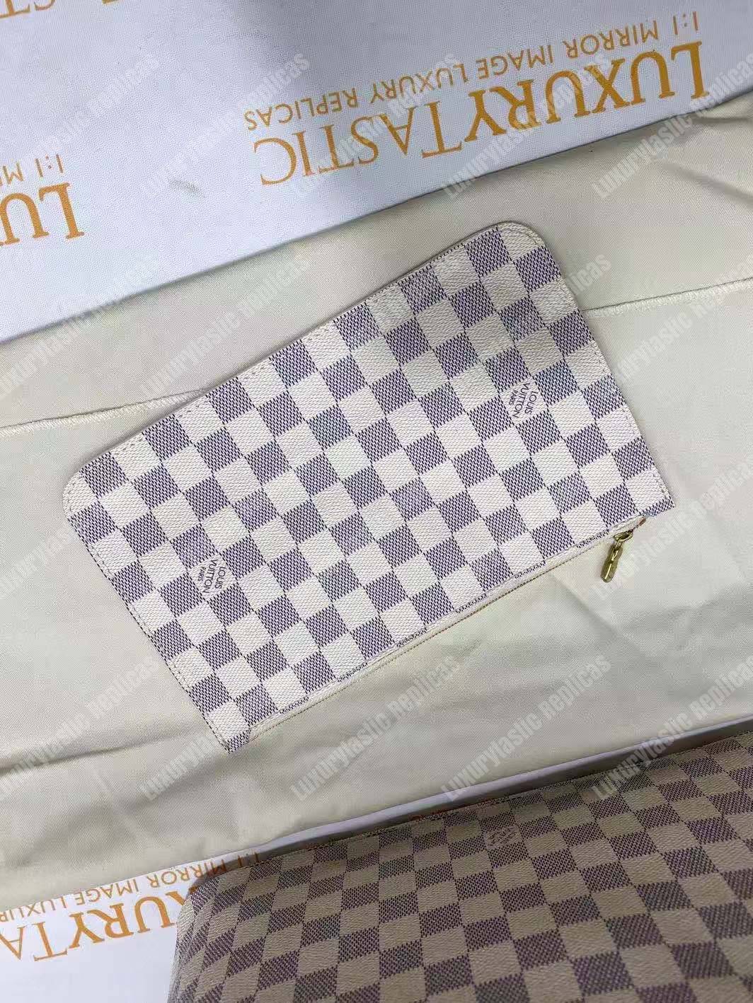 LV Neverfull MM Damier Azur Beige
