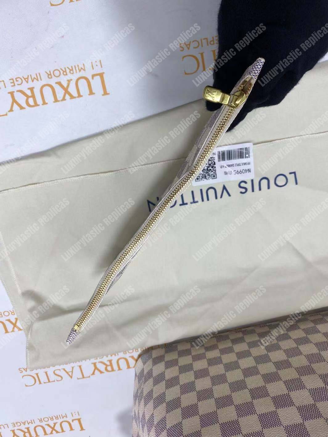 LV Neverfull MM Damier Azur Beige