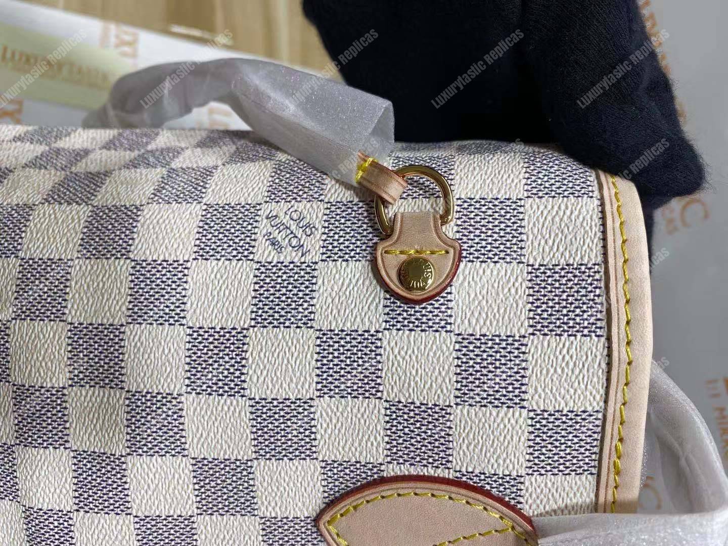 LV Neverfull MM Damier Azur Beige