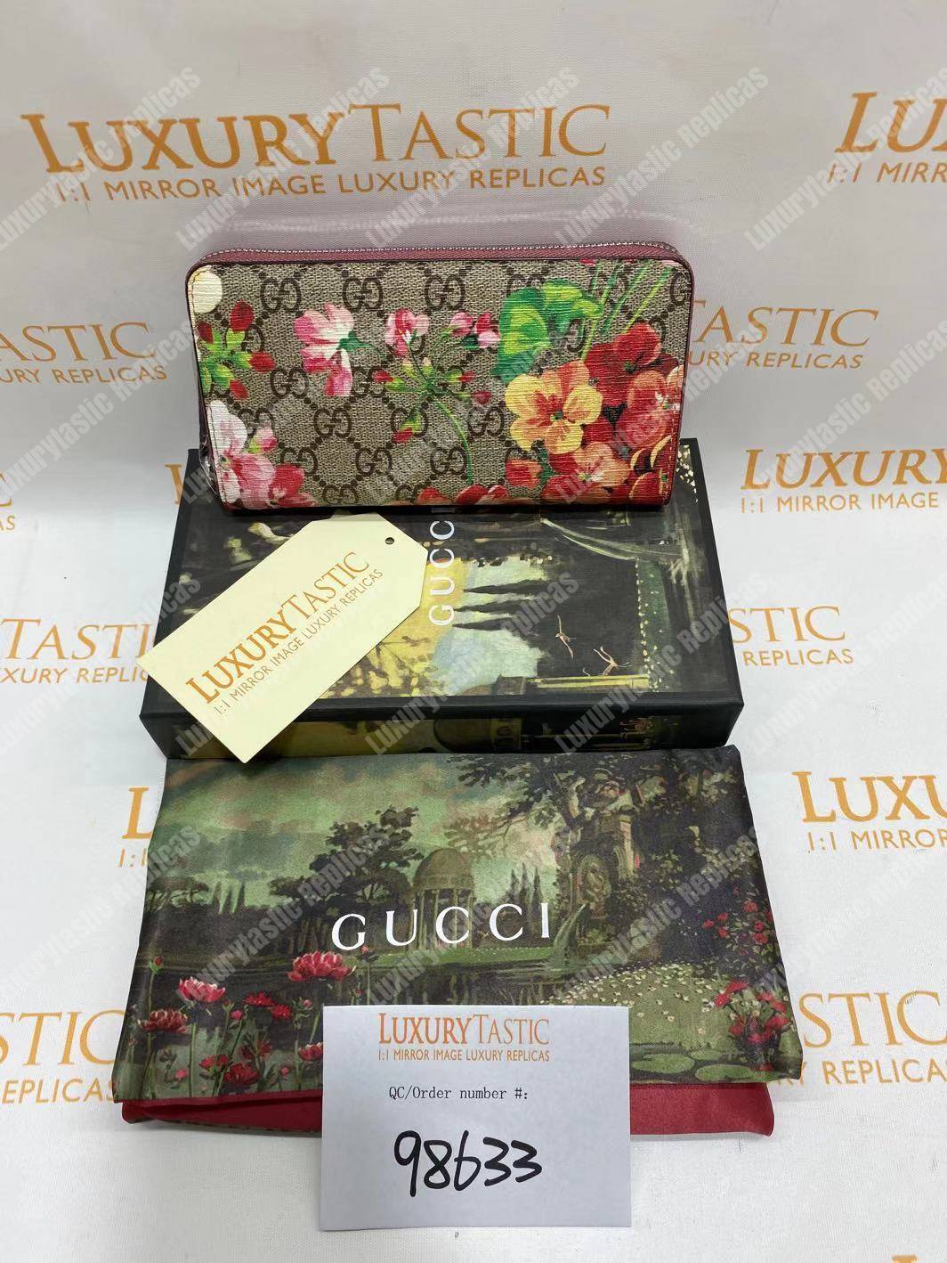 G*u*i gg blooms sup*e zip around wallet antique pink